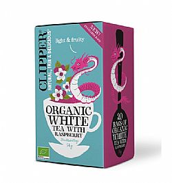 Βιολογικό Λευκό Τσάι με Σμέουρα 34γρ CLIPPER