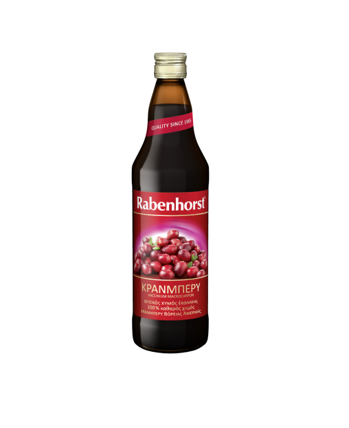 Βιολογικός χυμός Κράνμπερι (Cranberry) 750ml RABENHORST