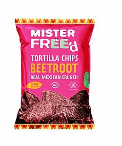 Τσιπς Τορτίγιας με γεύση Παντζάρι 135γρ Mister Feed