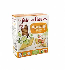 Τραγανά Κράκερς Καλαμποκιού με Kρεμμύδι ΒΙΟ 150gr LE PAIN DES FLEURS