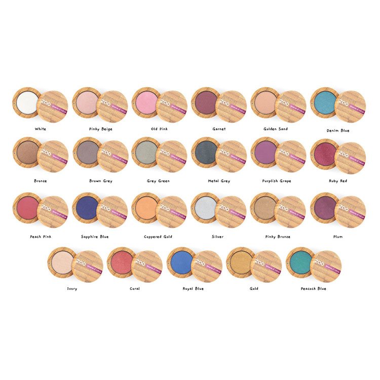 Bιολογική σκιά ματιών shimmer σε 22 αποχρώσεις - 3g ZAO ORGANIC MAKE UP