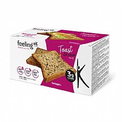 Πρωτεϊνικές Φρυγανιές Πολύσπορες χωρίς υδατάνθρακες 160g FeelingOk (4x40g) 