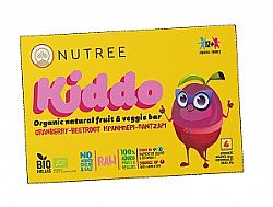 Βιολογικό Παιδικό Σνάκ KIDDO Kράνμπερι Παντζάρι4x30gr NUTREE