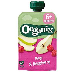 Βιολογικός Φρουτοπολτός Μήλο, Ροδάκινο & Μάνγκο +12μ 100γρ ORGANIX